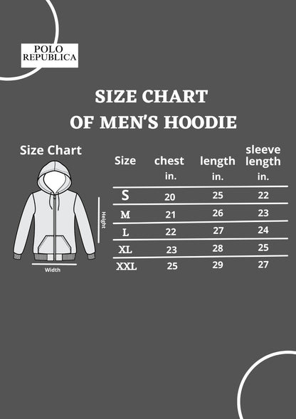 Sample Men's Custom Print/Embroidery Zipper Hoodie