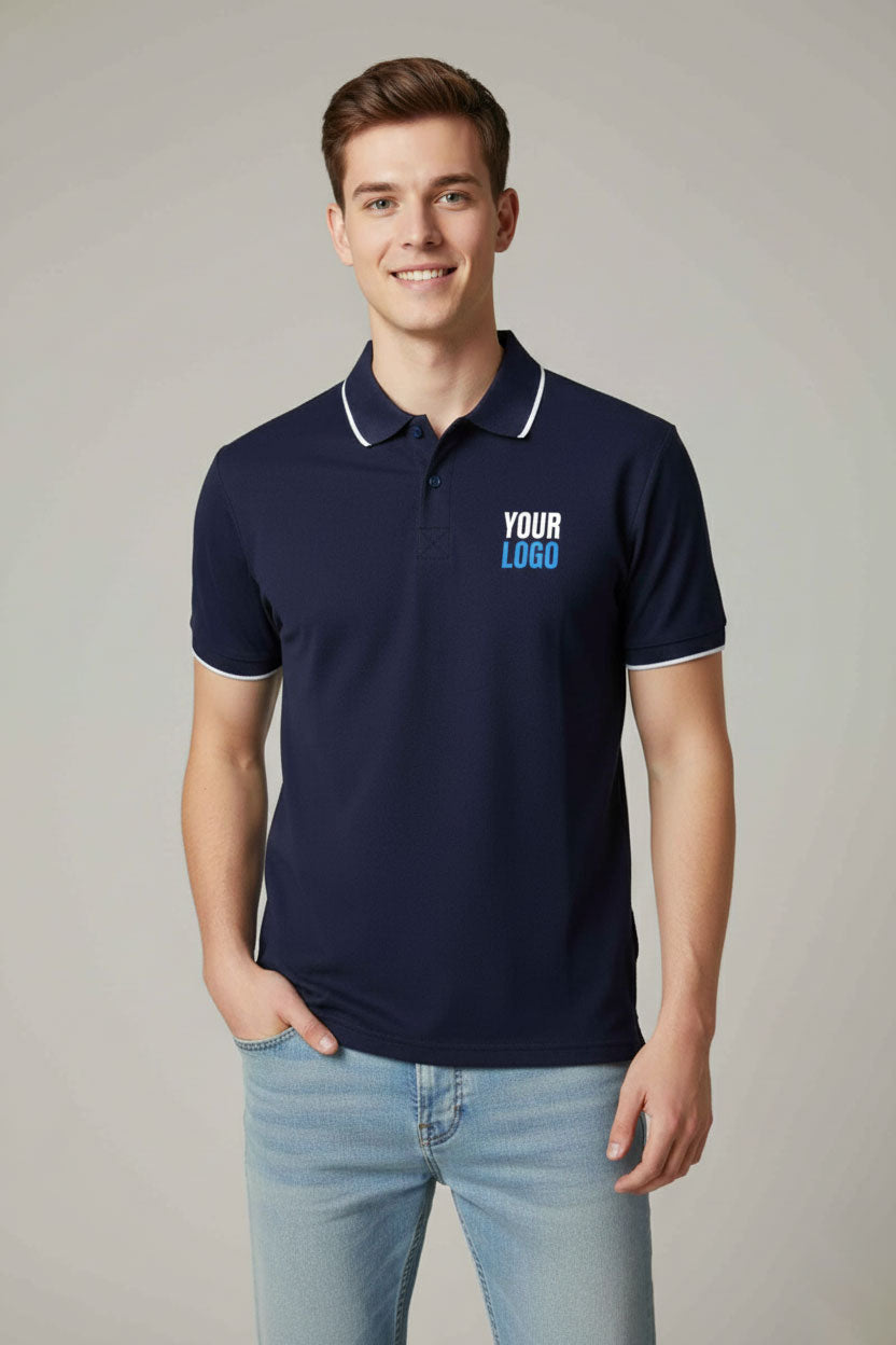Custom Tipped Polo Shirt | Premium Workwear For Teams