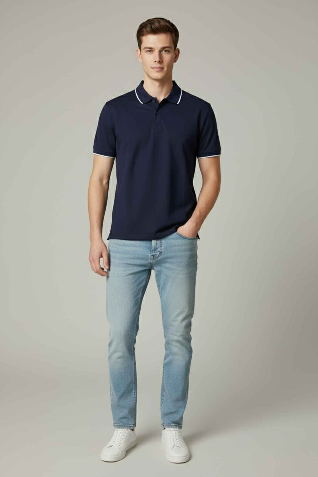 Custom Tipped Polo Shirt | Premium Workwear For Teams