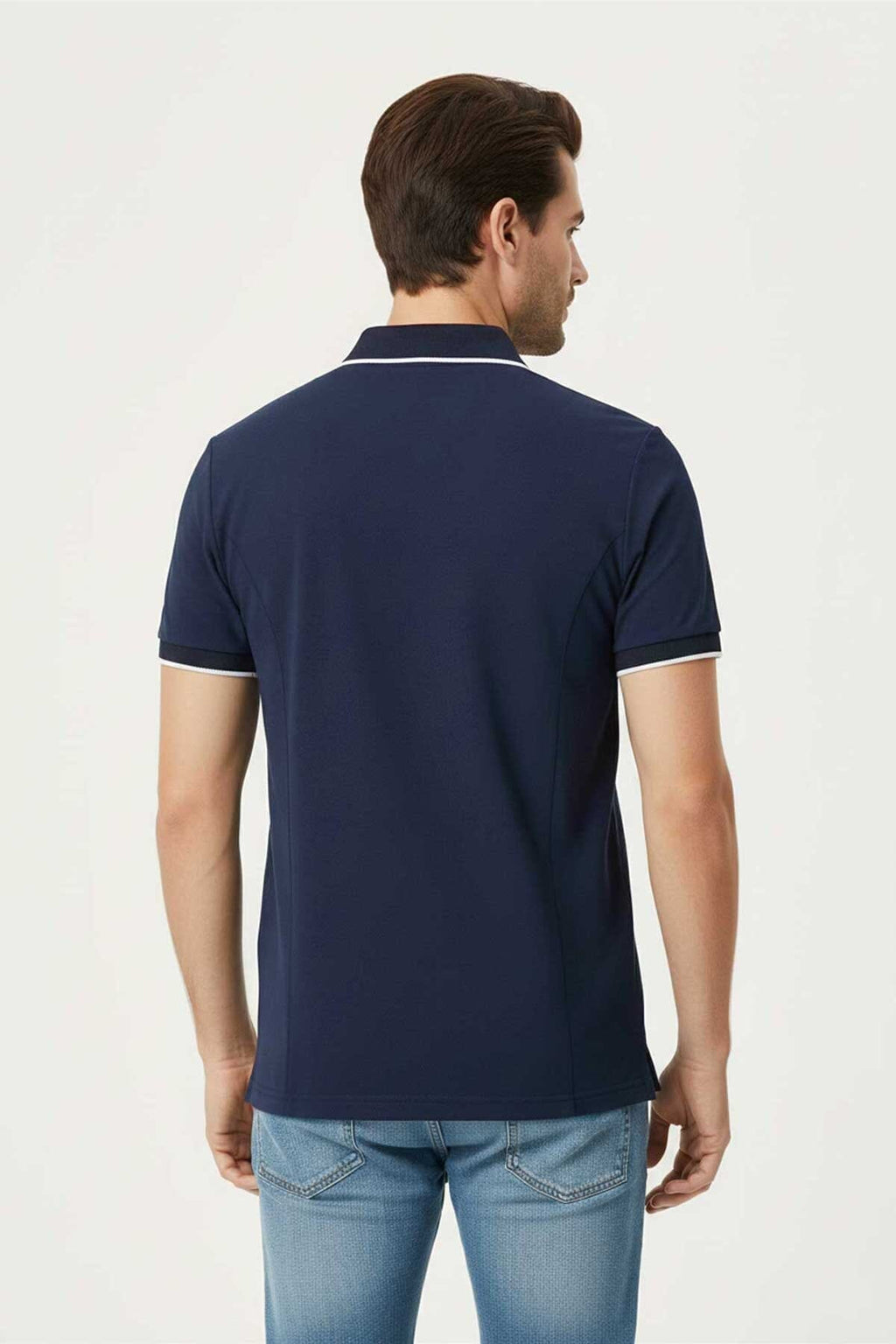 Custom Tipped Polo | Moisture-Wicking Premium Team Workwear