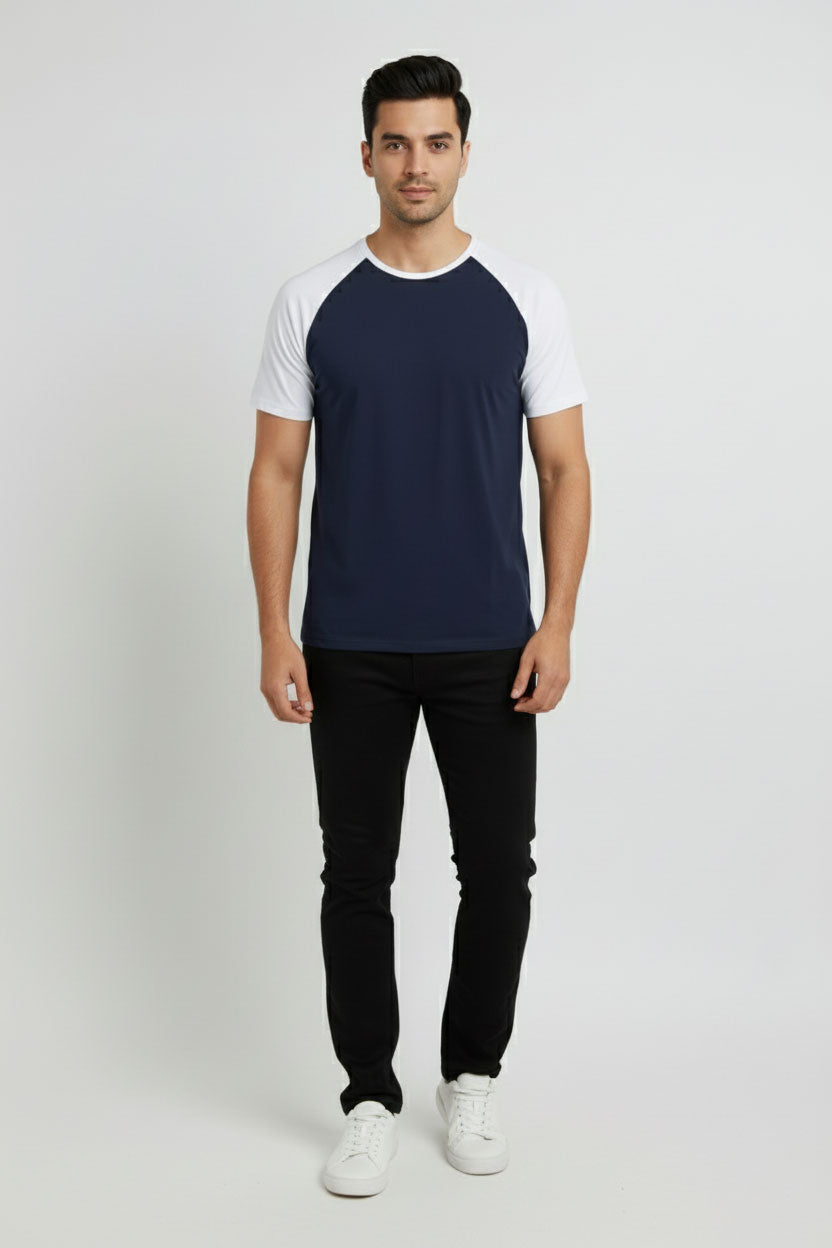 Navy & White