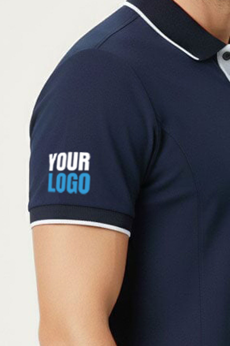 Custom Tipped Polo | Moisture-Wicking Premium Team Workwear
