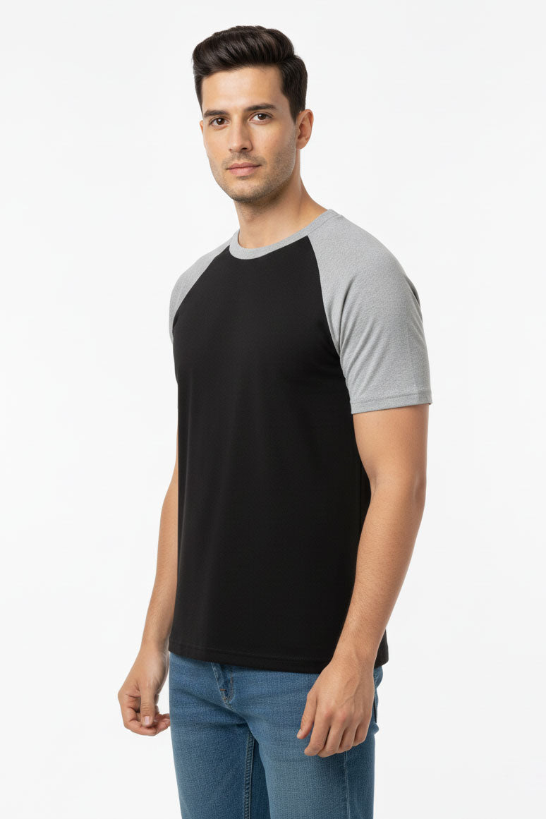 Black & Heather Grey