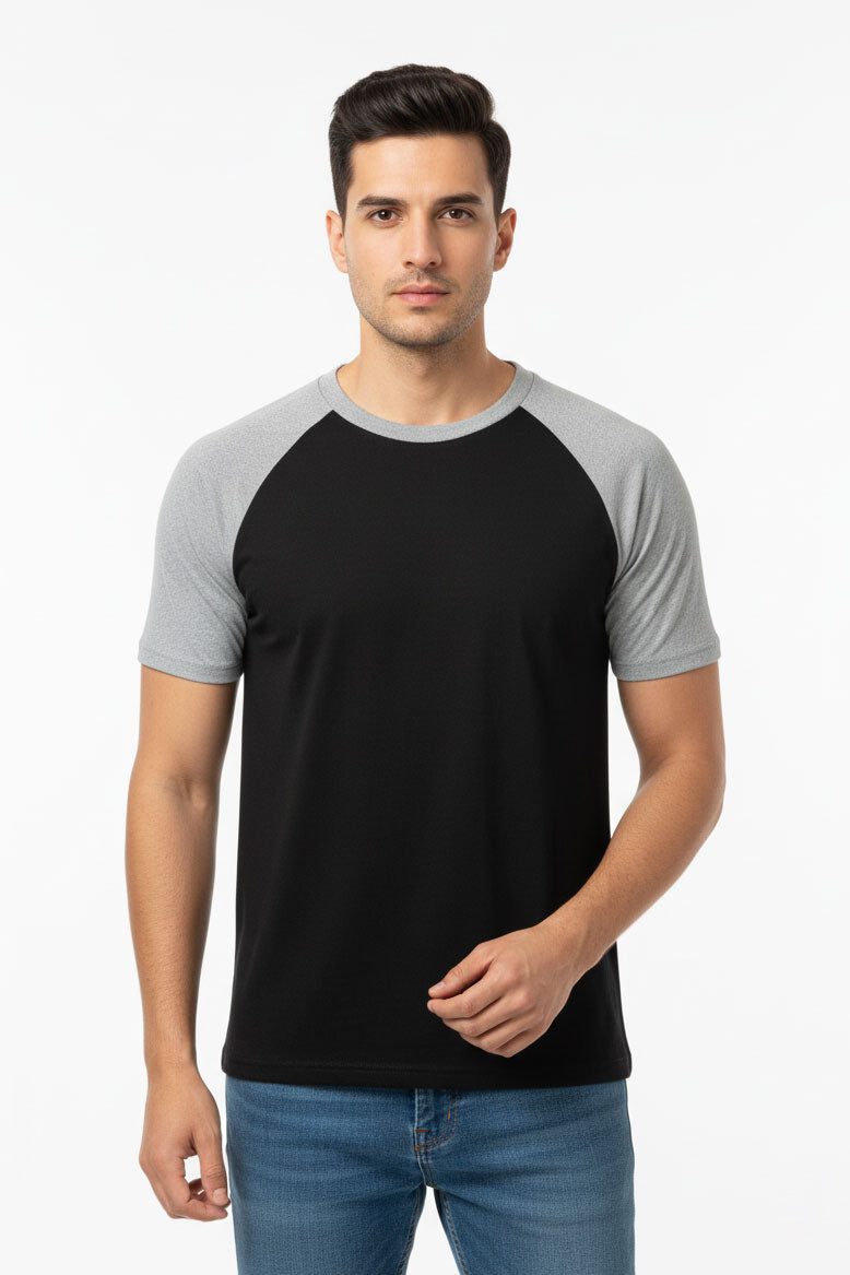 Black & Heather Grey