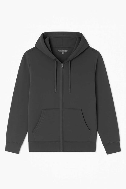 Zipper Hoodied Sweat Shirt