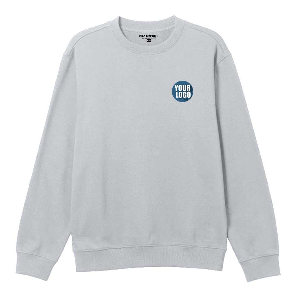 Sample Men's Custom Logo Embroidery/Printed Fleece Sweat Shirt