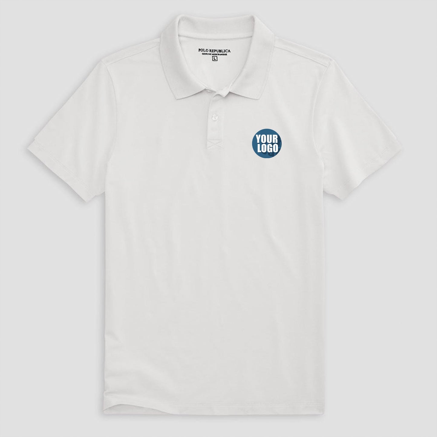 Sample Men's Custom Print/Embroidered Short Sleeve Polo Shirts
