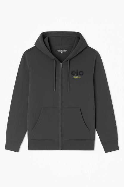 Zipper Hoodied Sweat Shirt