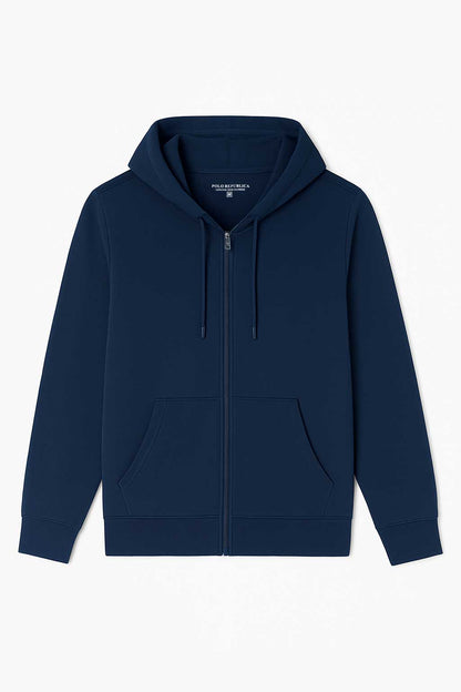 Zipper Hoodied Sweat Shirt